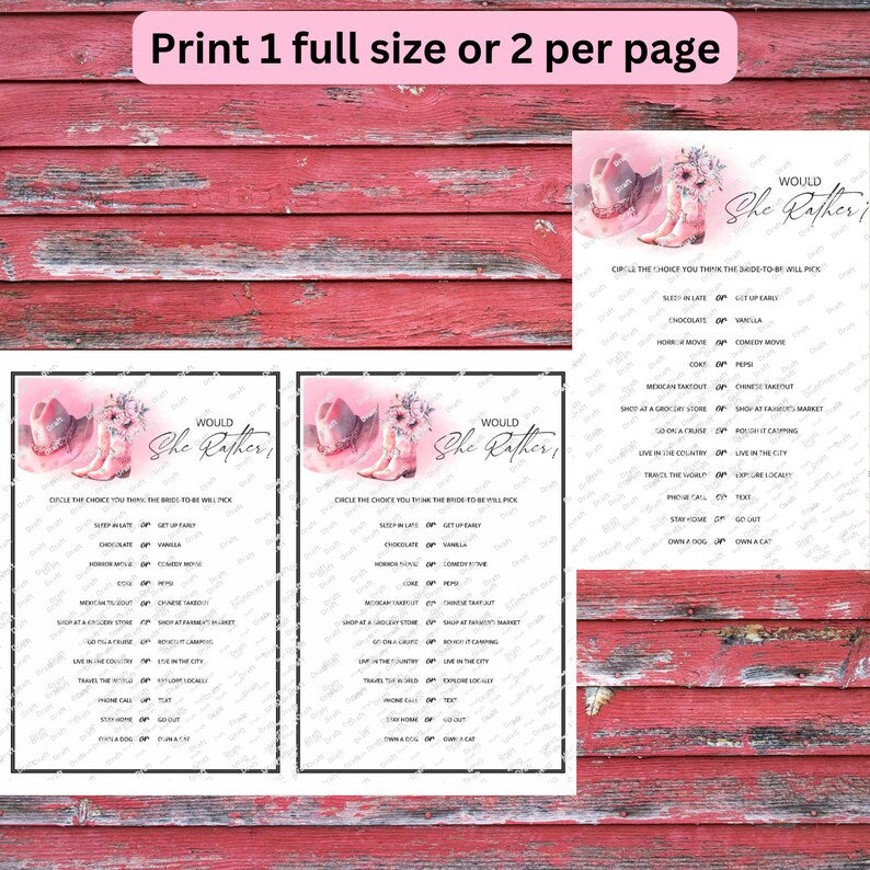 Western Bridal Shower Games Instant Download, Cowgirl Bridal Shower Games, Nashville Bridal Shower Games, Fun Bridal Shower Games, Printable